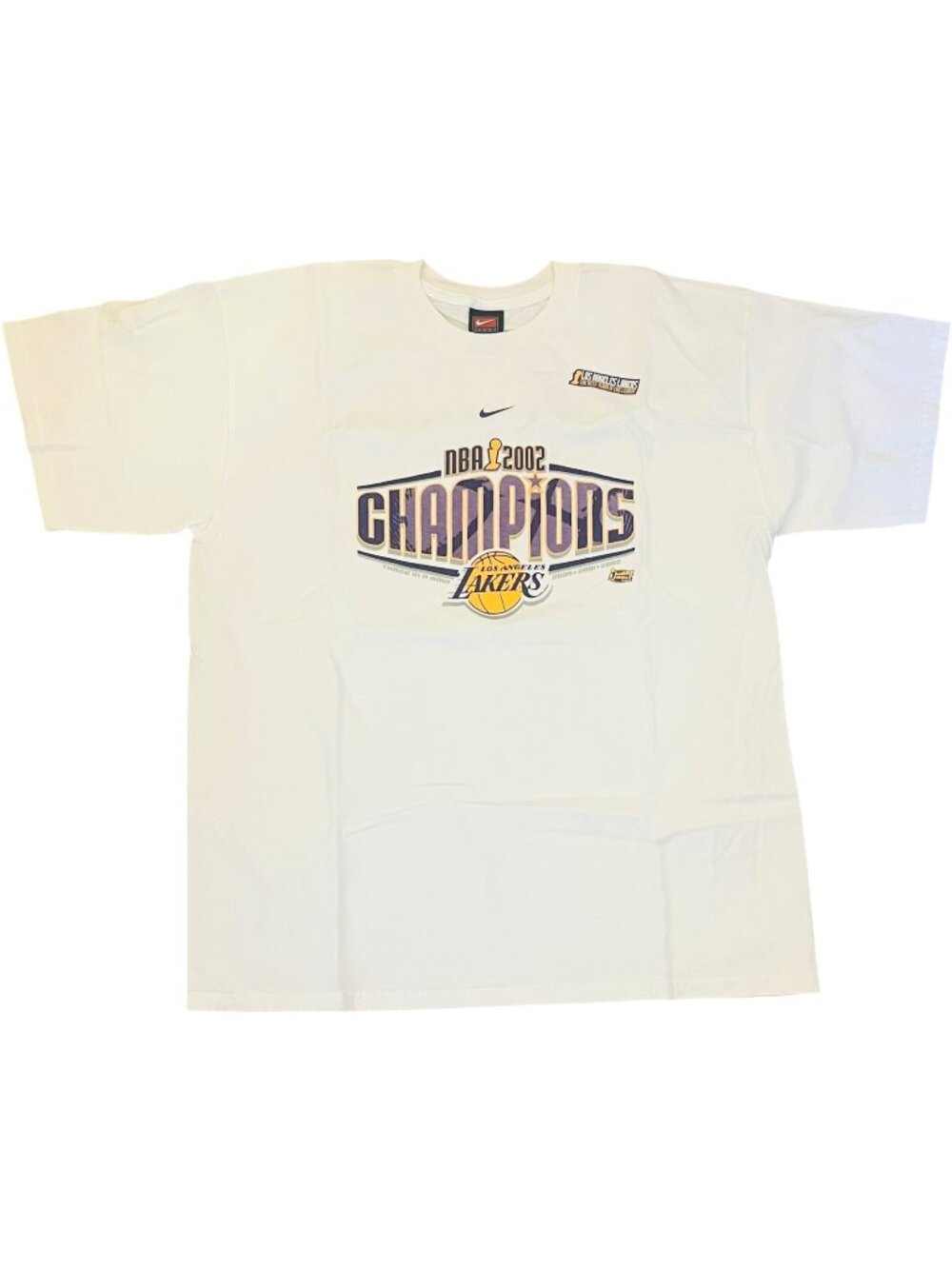 Nike Los Angeles Lakers NBA 2002 Champions 3 in a Row - Size LG Shirt